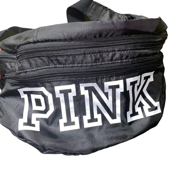 Victoria's Secret PINK Convertible Backpack/Fanny Pack Black/White - Picture 4 of 9